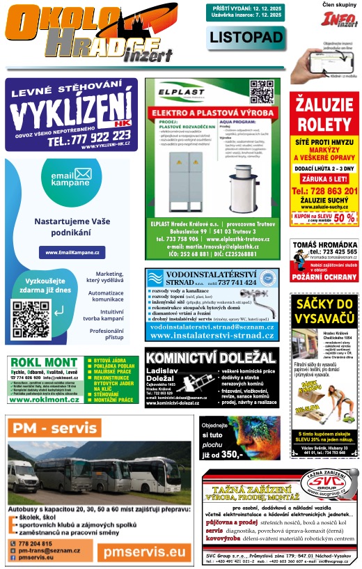 Okolo Hradce, Listopad 2025