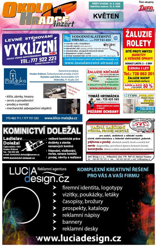 Okolo Hradce, Květen 2026
